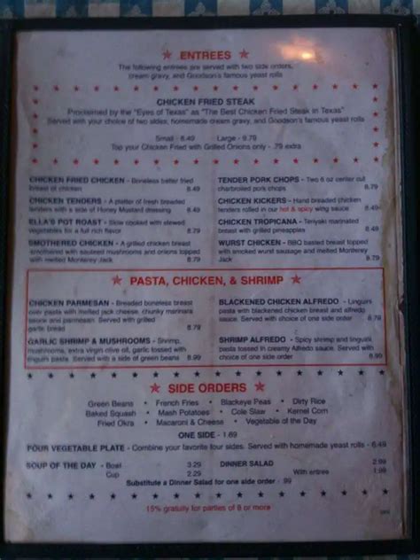 goodson cafe tomball tx menu|goodson's cafe menu.